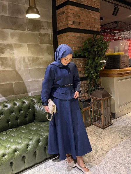 طقم تنورة مه جكيت